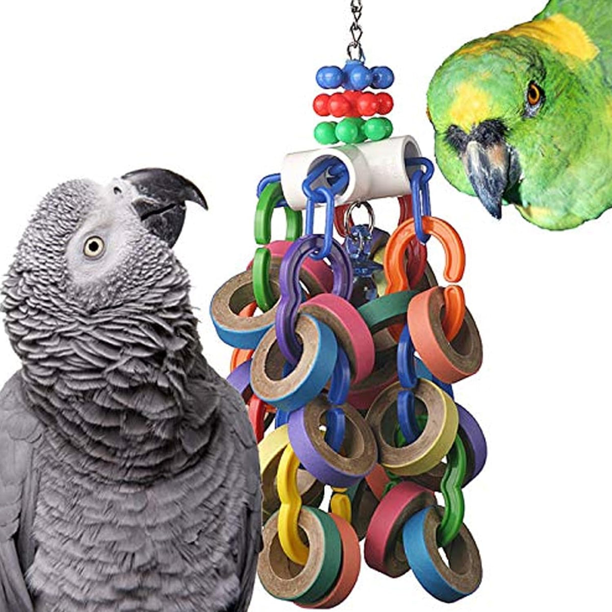 Super Bird Creations Bagel Cascade bird toy front view