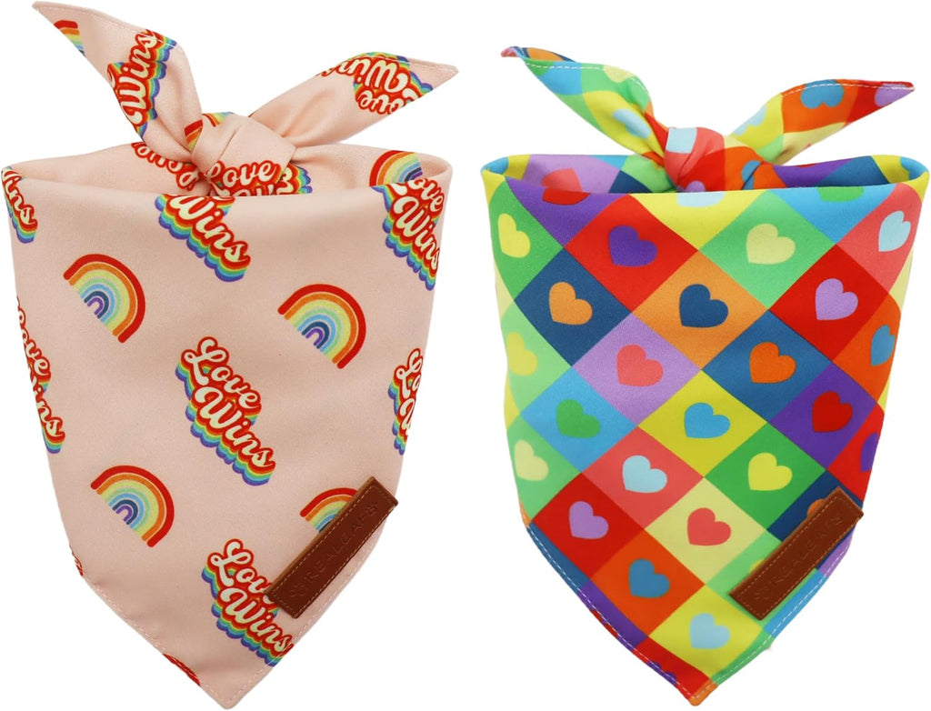 Realeaf 4th of July Dog Bandanas 2 Pack, Reversible American Flag Pet Scarf for Boy and Girl, Premium Durable Fabric, Patriotic Bandana for Medium and Large Dogs (Large) - Image 9