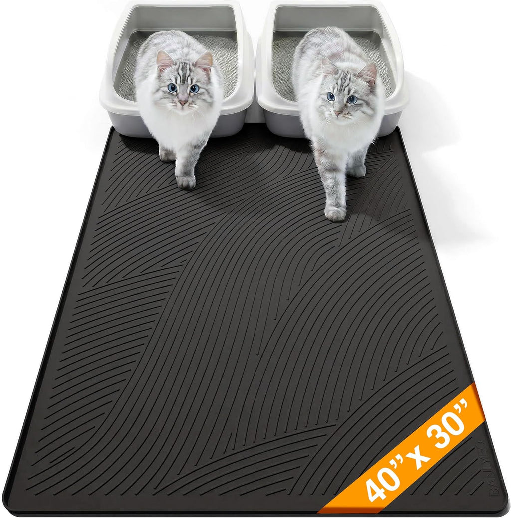 Cat Litter Box Mat - L Large Size 34 x 22 in, Water Proof, Kitty Litter Trapping Mat, Easy to Clean, Scatter Control, Odorless, Pet Supplies for Indoor Cats, Warm Beige - Image 15
