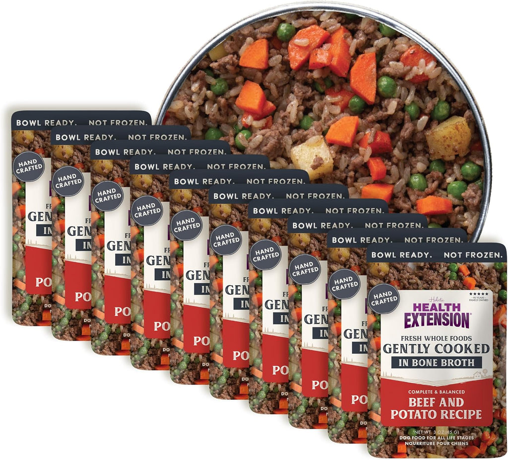 Health Extension dog food 9 ounce pouch pack of 10 bundle