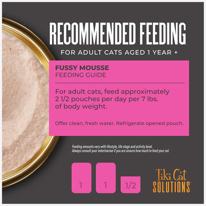 Tiki Cat premium high moisture wet food pouch for feline urinary hydration support.