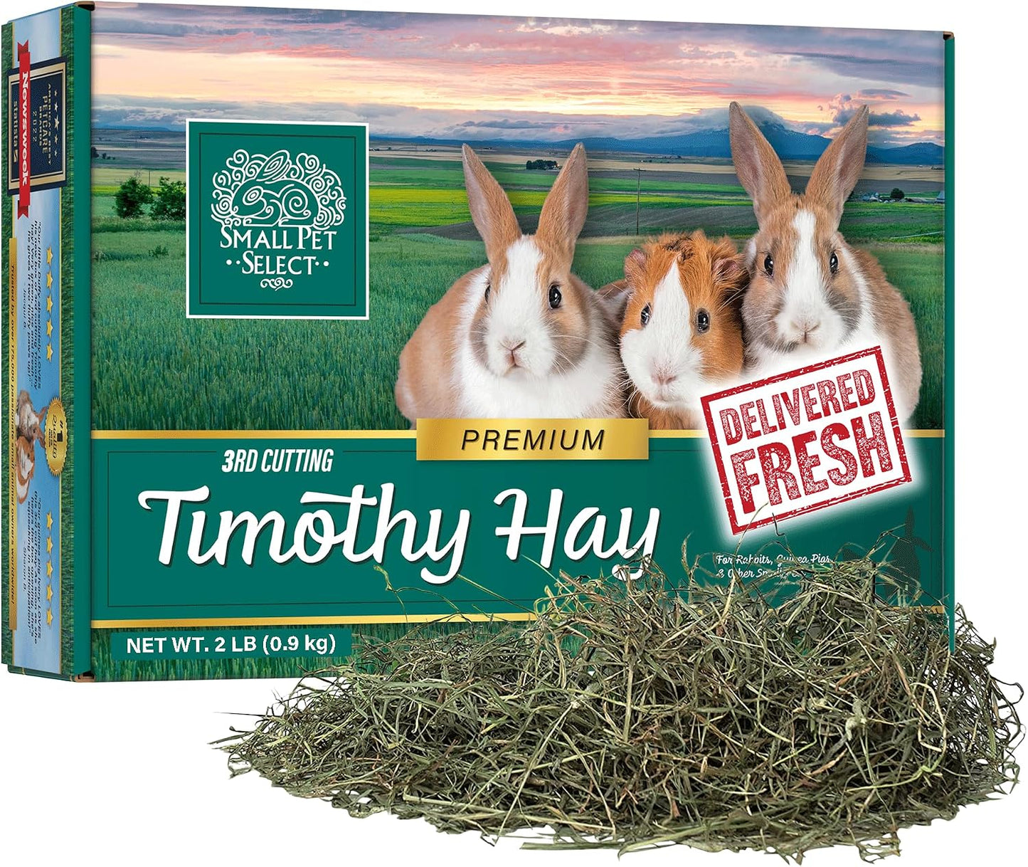 Small Pet Select 3rd Cutting Super Soft Timothy Hay box front view