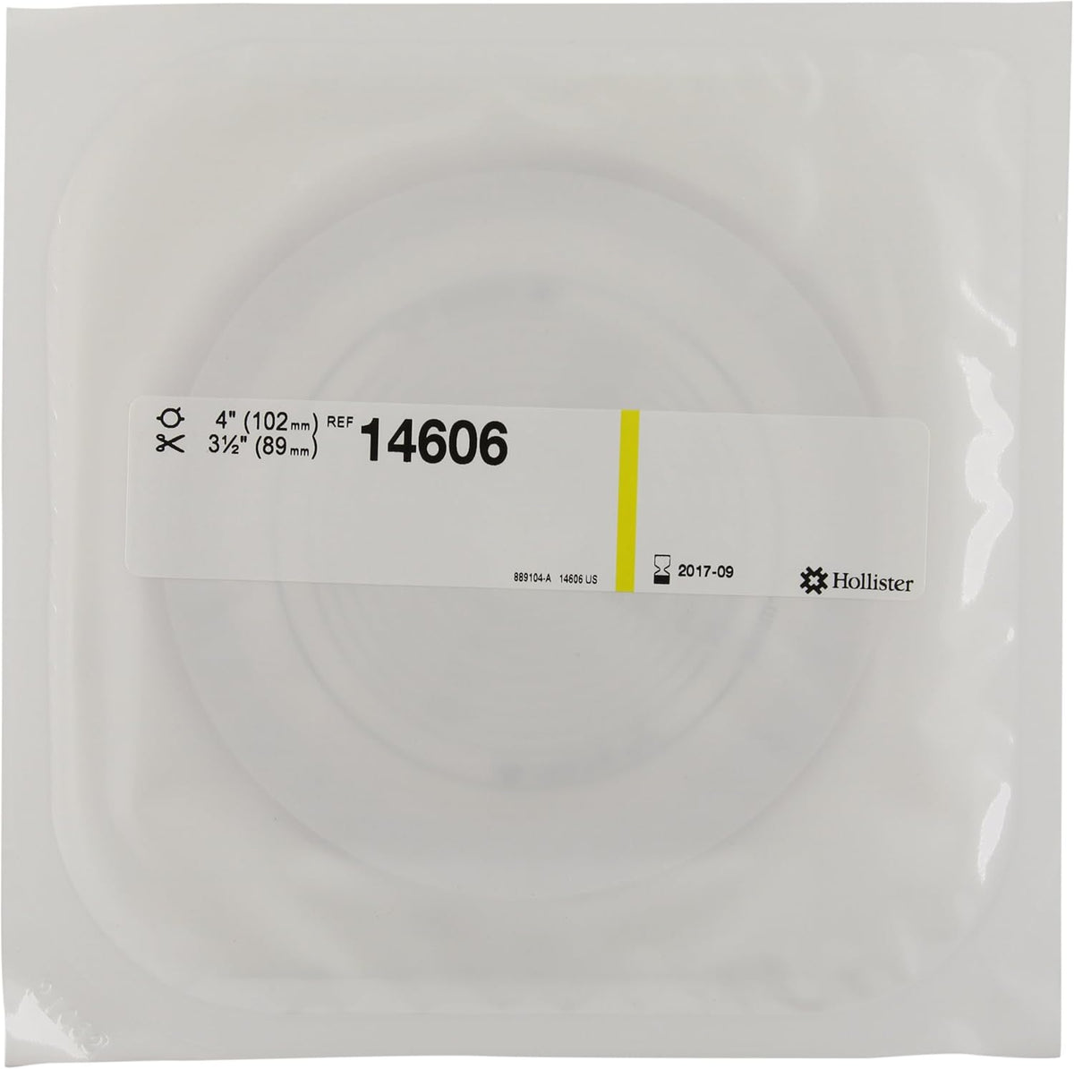 Hollister 14606 New Image Flat Flextend Skin Barrier front view medical ostomy supply
