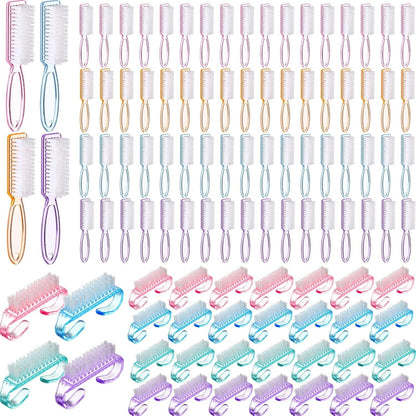 Patelai handle grip nail brush twenty-four count package front view showing assorted colors.