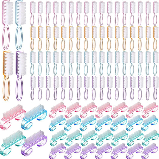 Patelai handle grip nail brush twenty-four count package front view showing assorted colors.