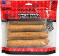 Frankly Pet Original Bacon Flavored Mega Beefy Chew Sticks front packaging view