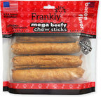 Frankly Pet Original Bacon Flavored Mega Beefy Chew Sticks front packaging view