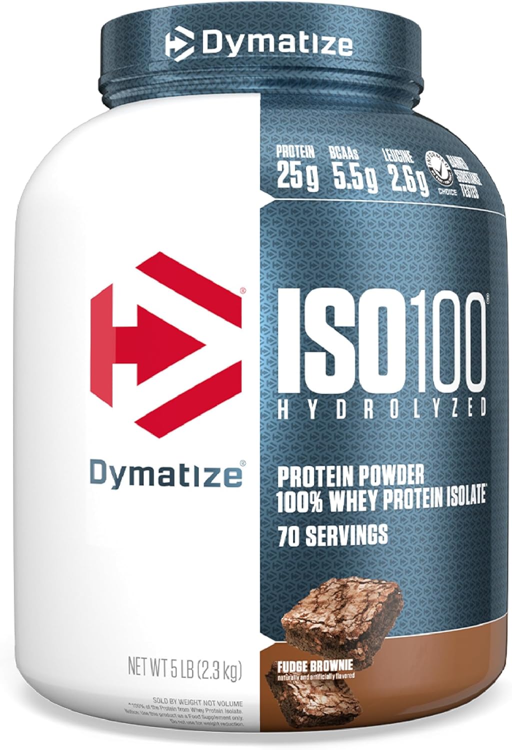 Dymatize ISO100 Whey Protein Powder Isolate, Strawberry, 25g of Protein, 5.5g BCAAs, Less Than 120 Cal., Gluten Free, 1g Fat, 1g Sugar, 2g Carb (20 Servings) - Image 11