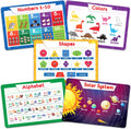 Simply Magic educational placemats for kids front view showing alphabet and numbers designs
