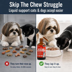 Furrow hip and joint support liquid ingredient label closeup