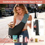 Yudodo crossbody pet bag side profile