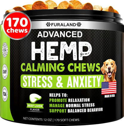Hemp Hip and Joint Supplement for Dogs - Glucosamine for Dogs - 170 Dog Joint Pain Relief Treats - Chondroitin, Hemp Oil, MSM - Mobility & Flexibility Support - Advanced Care Health - Made in USA - Image 9