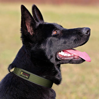 Plutus Pet Tactical Dog Collar, Reflective, Adjustable Heavy Duty Dog Collar, Soft Padded and Comfortable, for Small Medium and Large Dogs (Ranger Green, L) - Image 6
