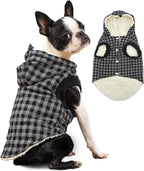 Vecomfy Fleece Lining Extra Warm Dog Hoodie in Winter,Small Dog Jacket Puppy Coats with Hooded,Red S - Image 14