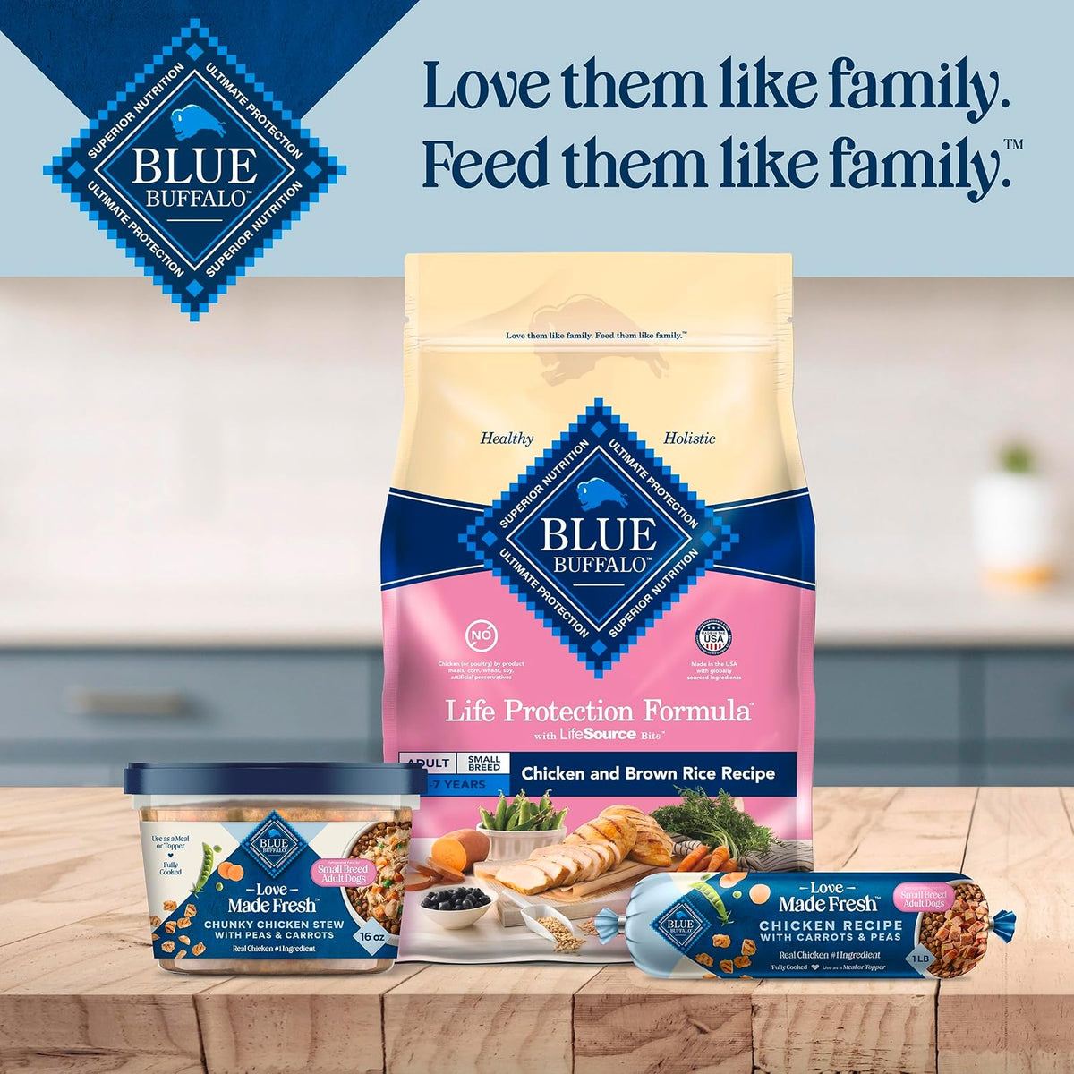 Blue Buffalo Love Made Fresh Natural Dog Food for Small Breed Adult Dogs, Refrigerated, Chunky Chicken Stew with Carrots and Peas, Fresh Dog Food, Ready-to-Serve, 1-lb Tub - Image 10