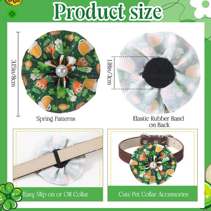 Sweetude puppy bows slides attachment close up highlighting the premium threaded ribbon material