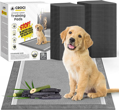 CROCI Charcoal Puppy Pads with Adhesive Tabs, 28x34in Extra Large Pee Pads for Dogs, Odor-Control Super Absorbent Quick-Dry Leak-Proof, Disposable (40 Counts) - Image 11