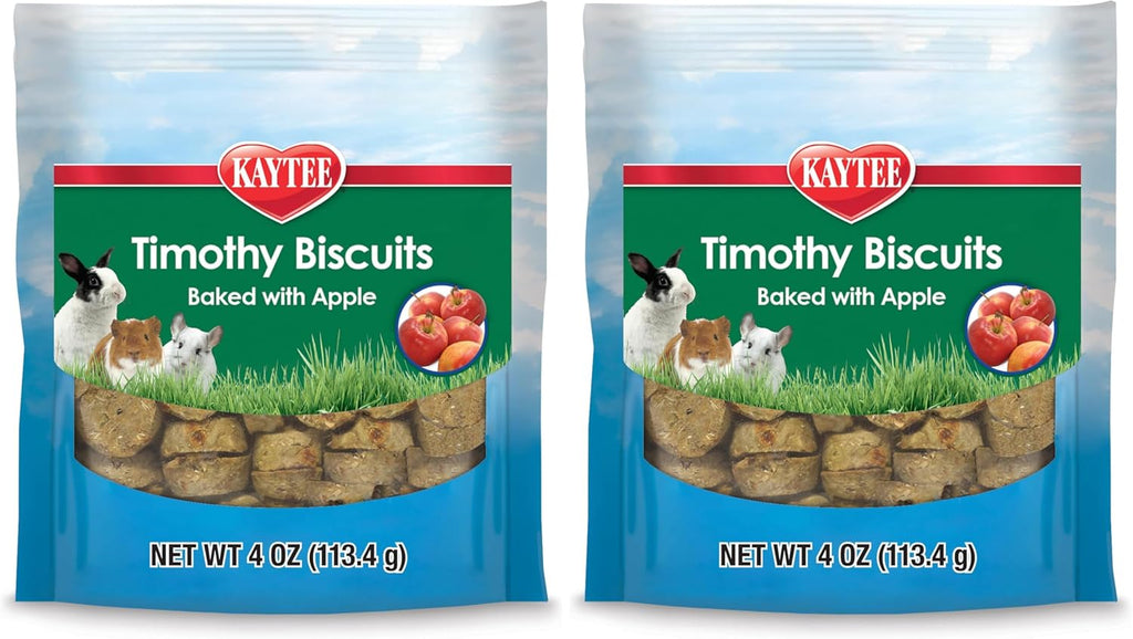 Kaytee Timothy Biscuits Baked Treat for Pet Guinea Pigs, Rabbits & Other Small Animals, Apple, 4 oz - Image 13