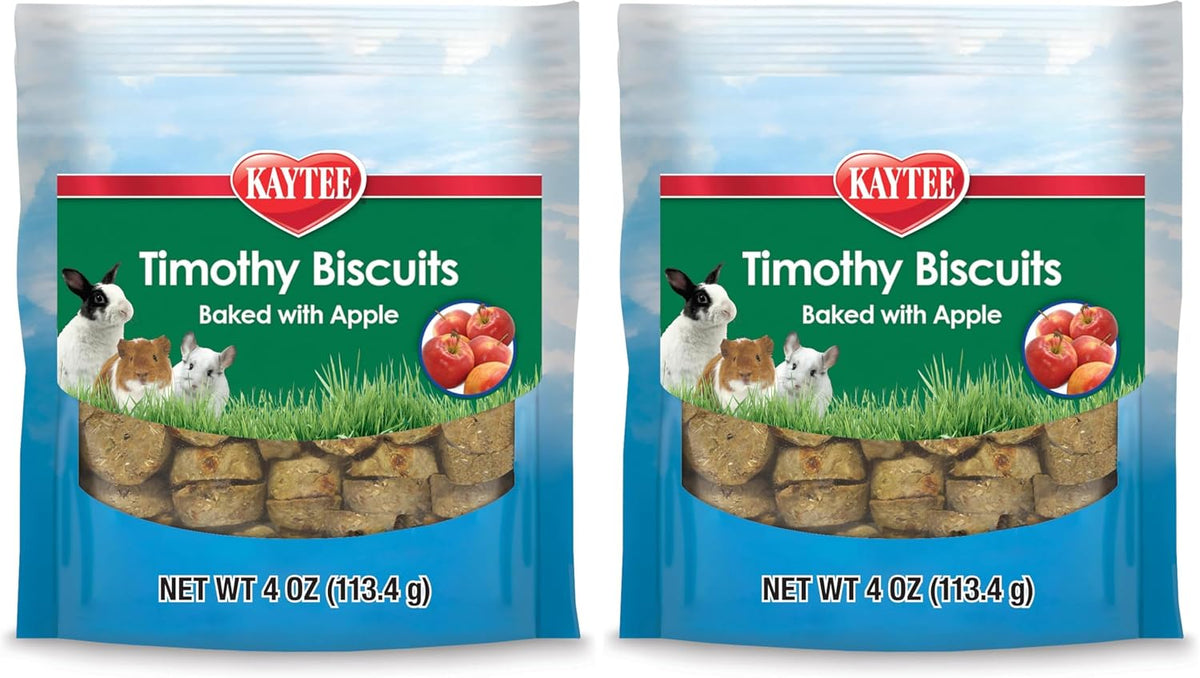 Kaytee Timothy Biscuits Baked Treat for Pet Guinea Pigs, Rabbits & Other Small Animals, Apple, 4 oz - Image 13