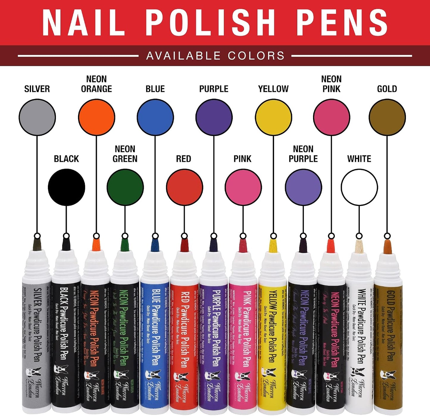 Hand holding Warren London Pawdicure pen for pet grooming