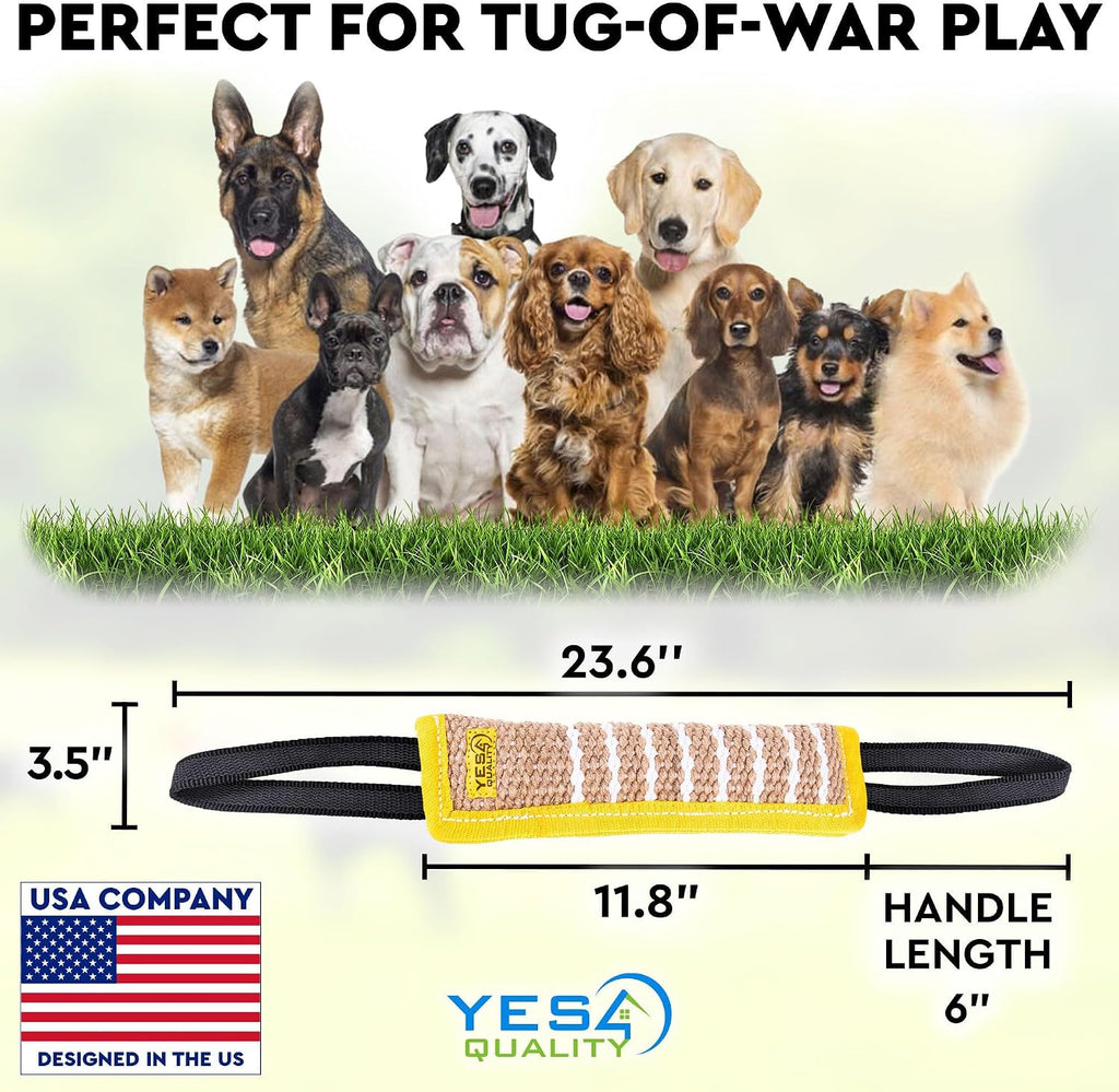 YES4QUALITY heavy duty tug of war dog toy imported package