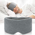 FRESHME Cotton Sleep Eye Mask front view showing gray modal fabric