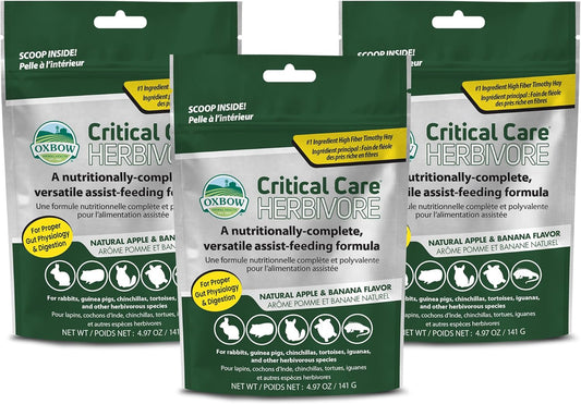 Oxbow Critical Care Herbivore Apple Banana front view authentic pet recovery food