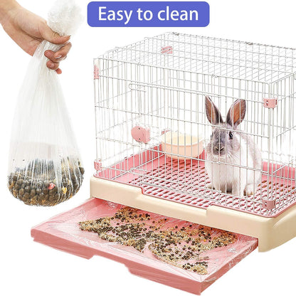 Upcessory disposable toilet film for rabbit cage