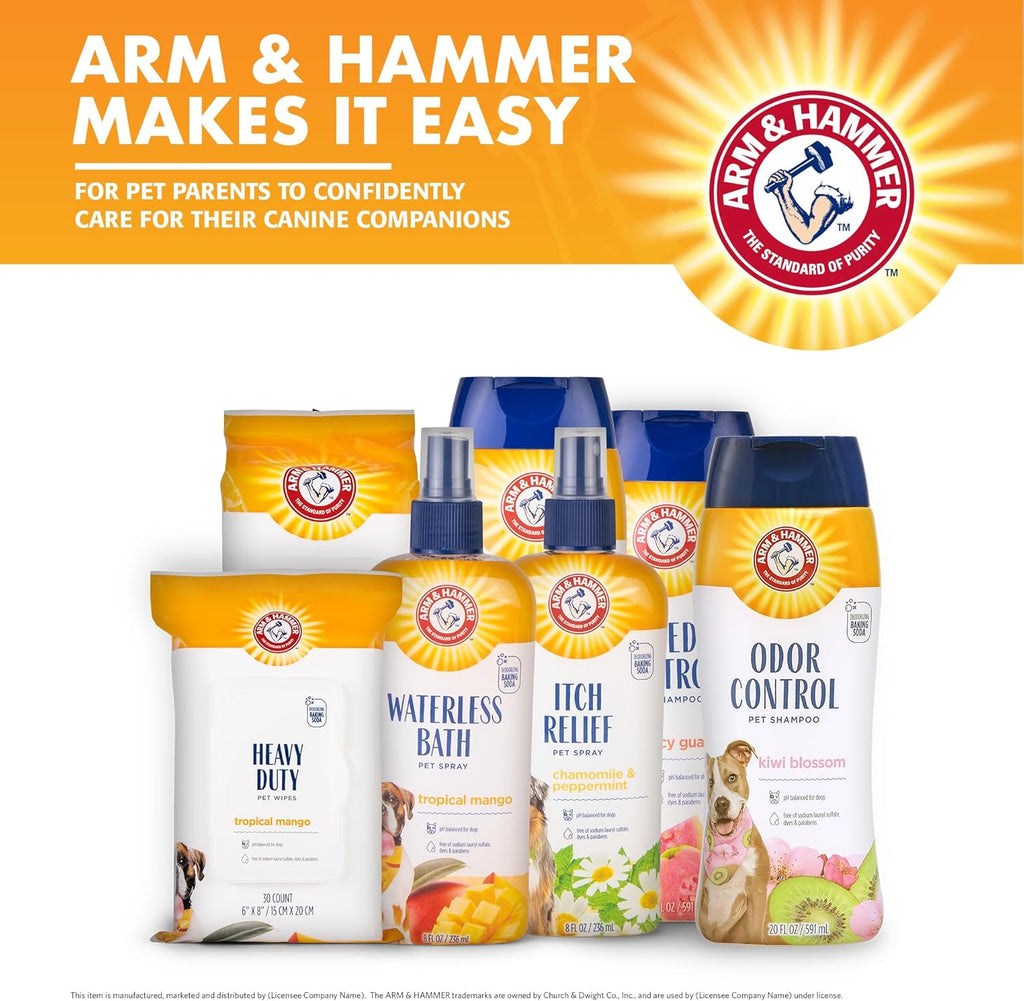 Arm and Hammer calming dog spray for dry itchy skin.