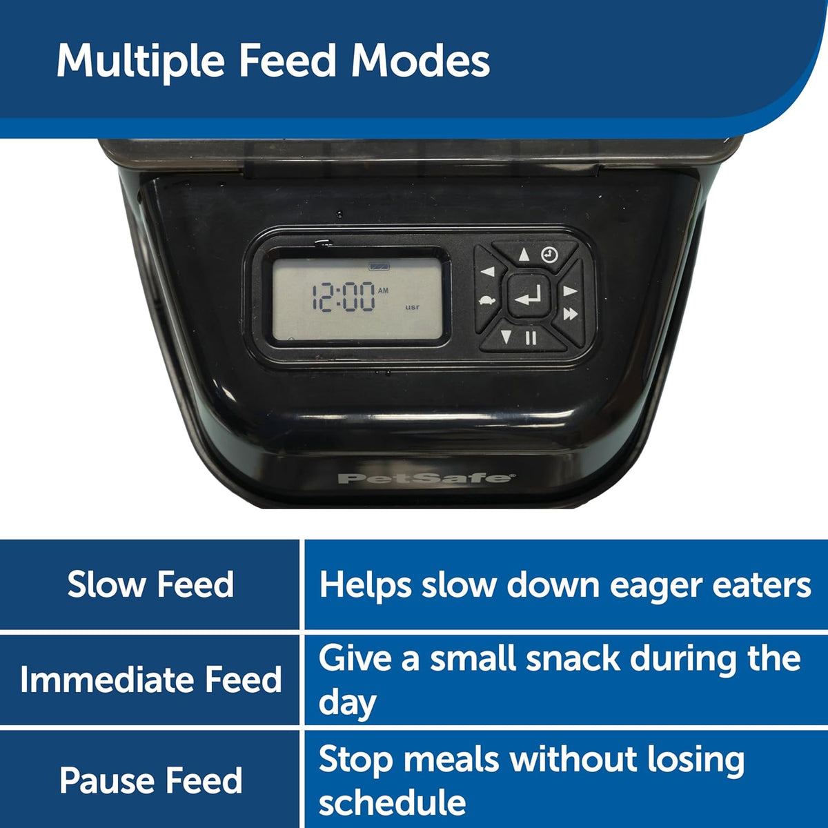 Slow feed setting demonstration on PetSafe automatic portion control feeder