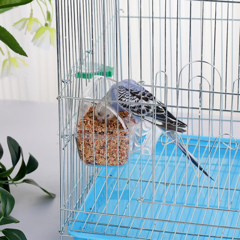 IBWell 2-pack bird feeding cups for small cages and budgies