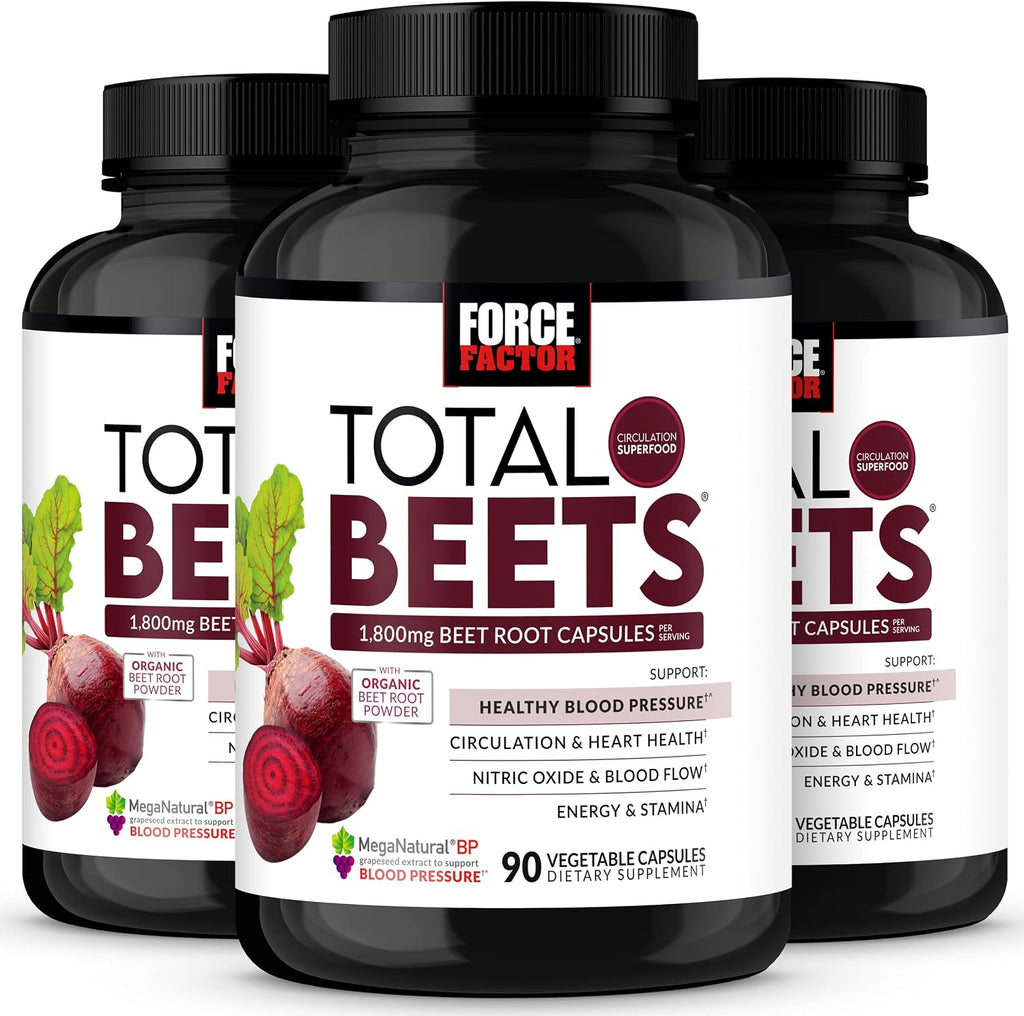 Force Factor Total Beets 1800mg Beet Root Capsules, Blood Pressure Support - Image 13