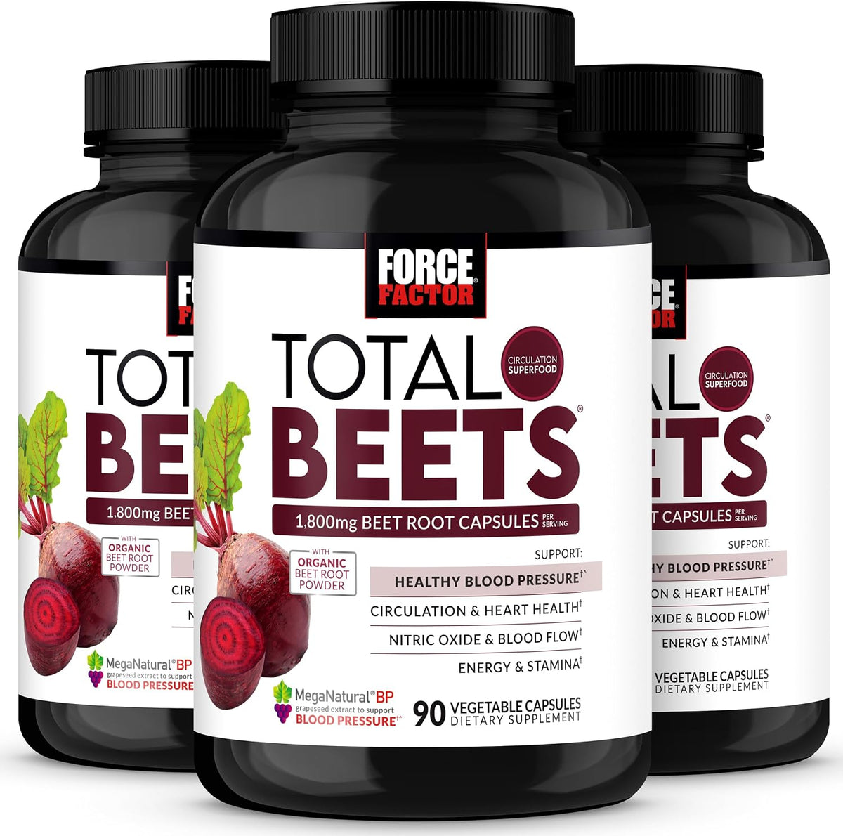 Force Factor Total Beets 1800mg Beet Root Capsules, Blood Pressure Support - Image 13