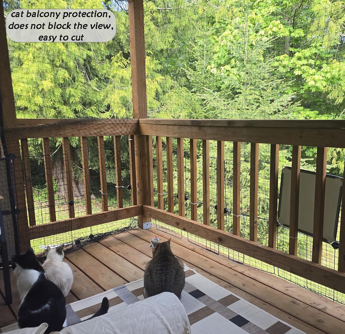 Junflying balcony protection net package contents and installation accessories