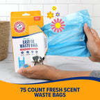 Arm and Hammer blue disposable dog waste bags for pet travel