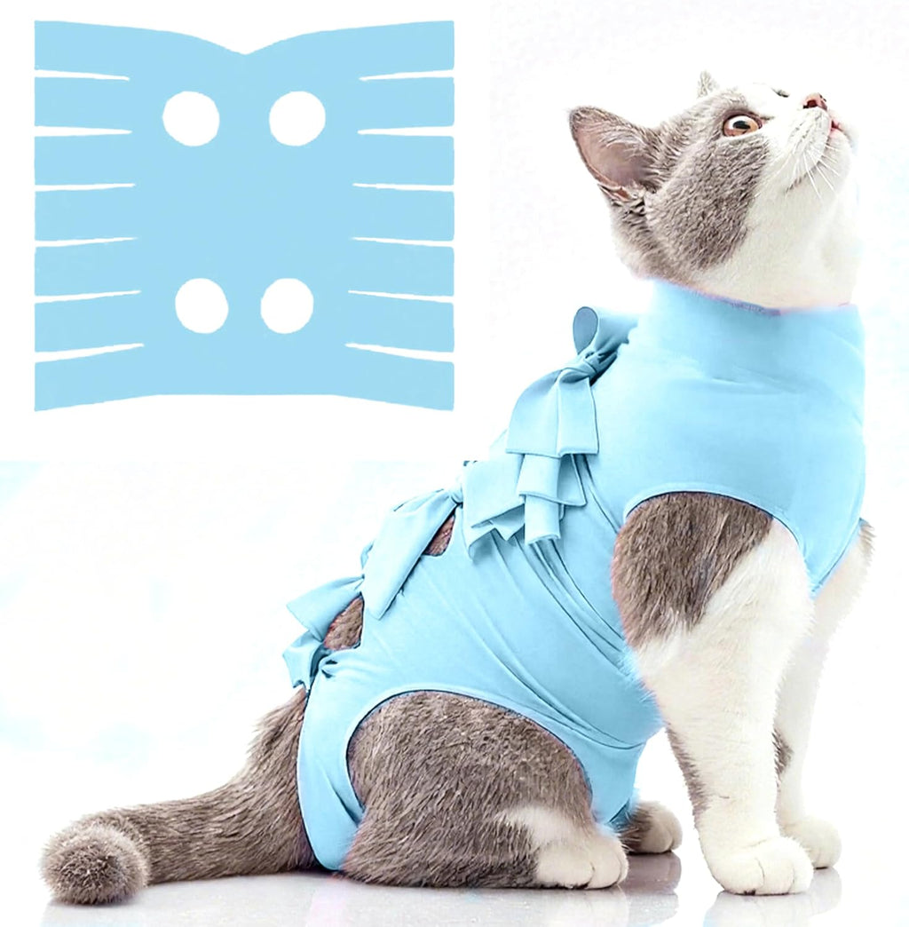 Size guide visualization for Lievuiken cat recovery suit