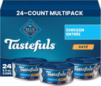 Blue Buffalo Tastefuls Wet Cat Food Pat Variety Pack (Chicken, Turkey & Chicken, Ocean Fish & Tuna) for Adult Cats, Made with Natural Ingredients, 5.5-oz. Each (24 Cans) - Image 13
