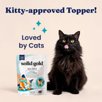 Side view of Solid Gold NutrientBoost 16 ounce cat food topper