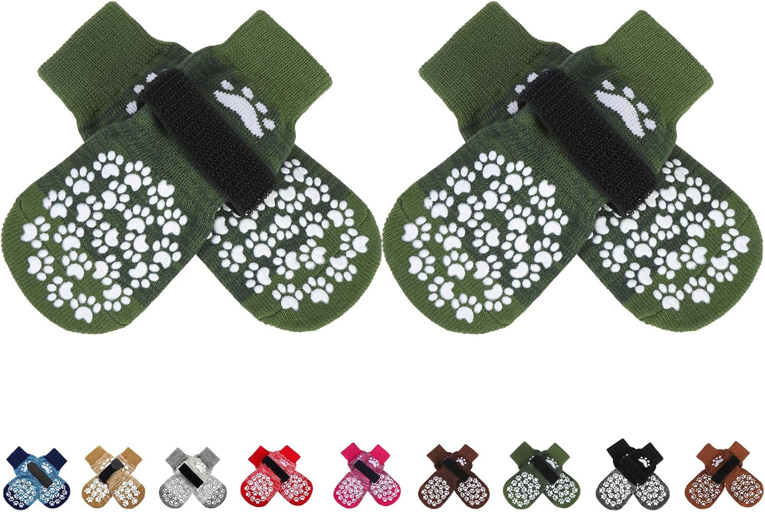EXPAWLORER Anti Slip Dog Socks to Prevent Licking Paws, Dog Shoes for Hot Pavement, Dog Booties for Small Medium Large Senior Dogs, Traction Control Boots & Paw Protectors for Hardwood Floors - Image 10