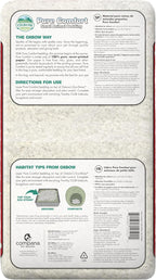 Oxbow white paper bedding bag showing product label details
