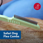 Coastal Pet Safari flea comb stainless steel teeth detail