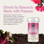 Garden of Life women vaginal care supplement side profile view