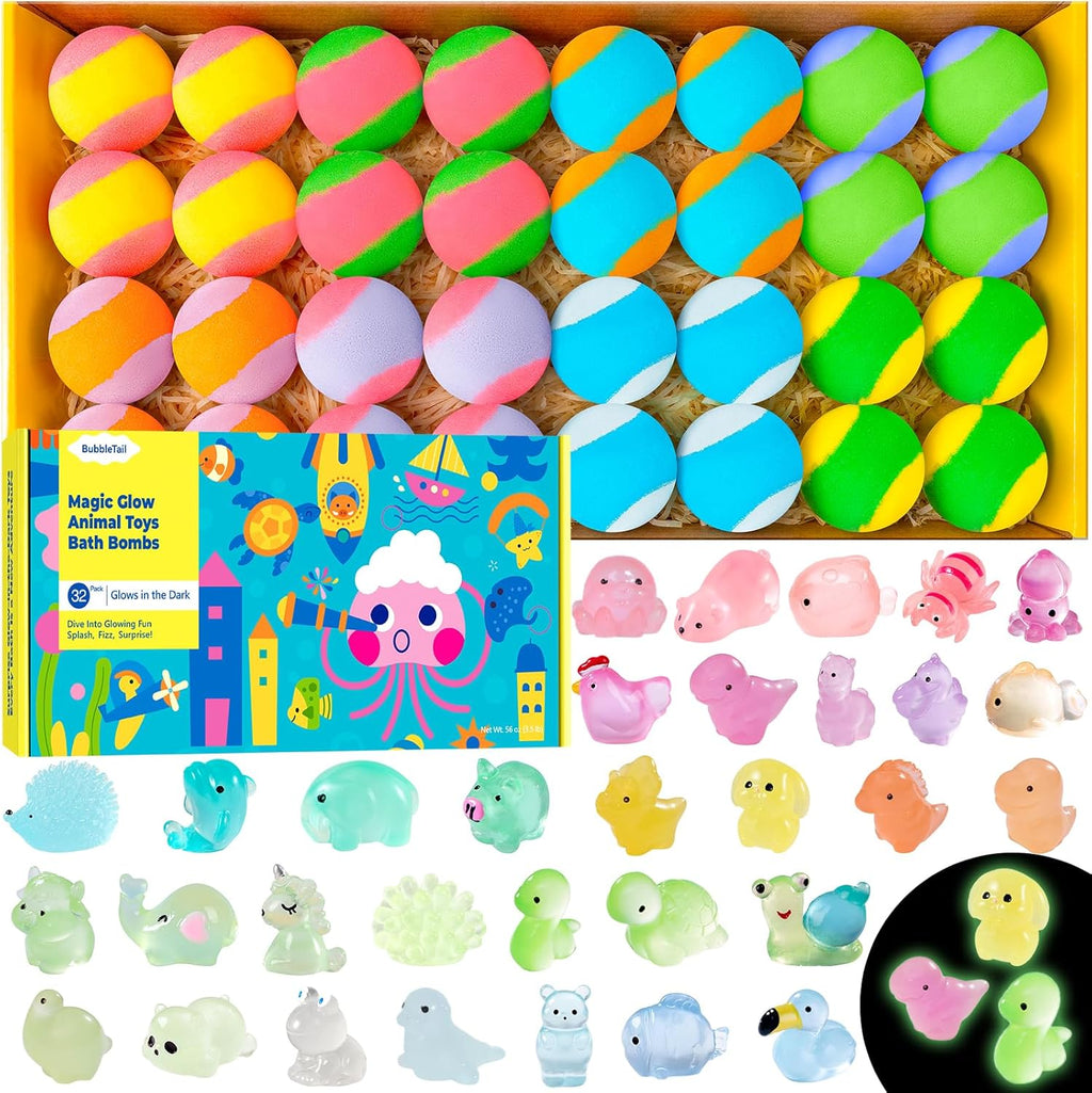 BubbleTail kids bath bombs front view packaging