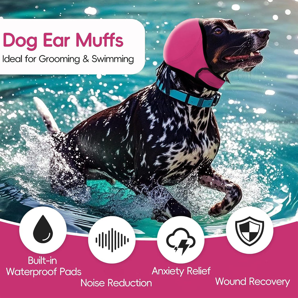 JynixTail noise cancelling dog ear protection hoodie close up highlighting adjustable straps.