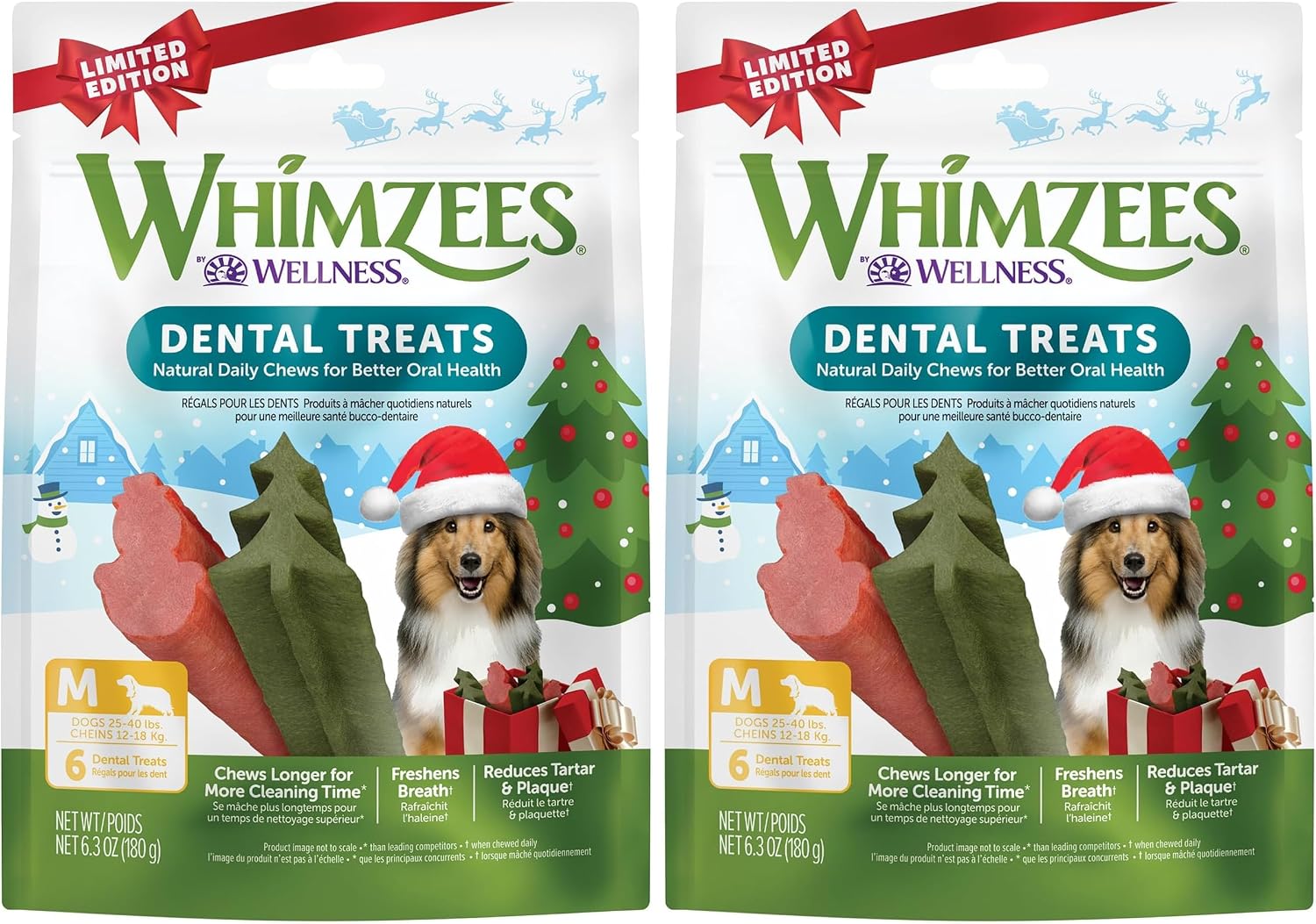 Wellness WHIMZEES Fall Natural Dog Dental Treat, Autumn Halloween Chews, Freshens Breath, Small Size, 6.3 oz Bag, 12 Count - Image 14