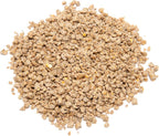 Young turkeys and gamebirds feeding on Manna Pro starter grower crumbles from a feeder