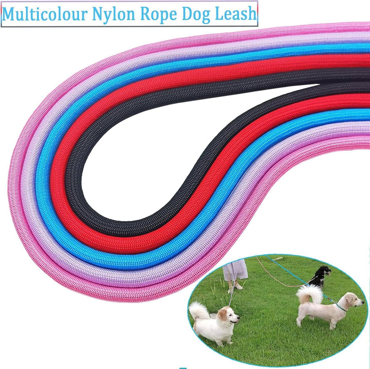 MayPaw durable pet leash folded in hand