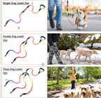 Heavy duty zinc alloy snap hooks on the extension cords for secure pet attachment