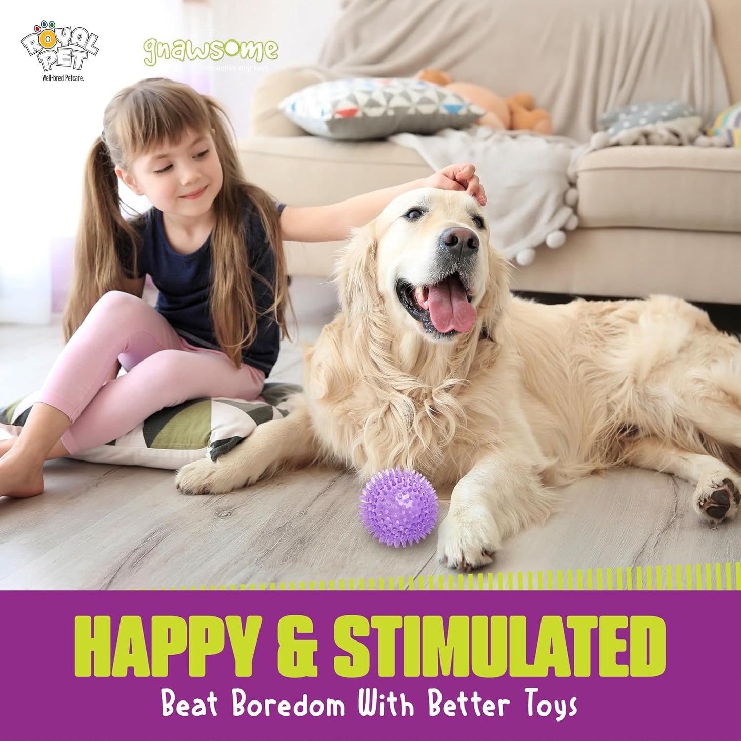 Safe rubber ball toy for dogs outdoor activity
