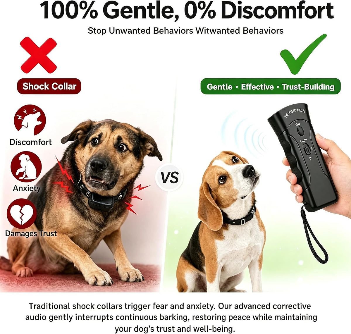 Pawbehave 2-in-1 dog repeller with LED flashlight feature